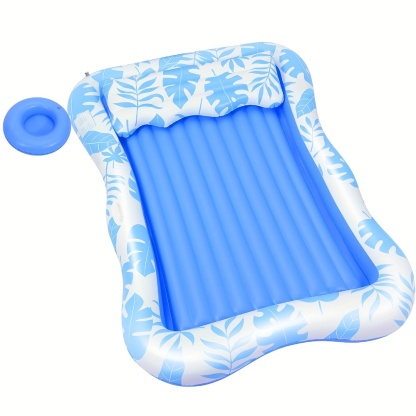 Adult Blow Up Pool Lounger Float Sun Tan Tub Sunbathing Pool Lounge Raft Floatie Toys Water Filled Bed Mat