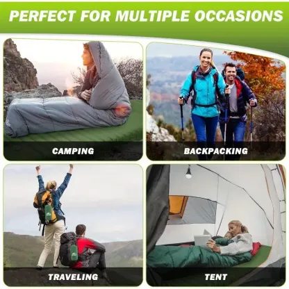 UltraComfort Inflatable Sleeping Pad with Built-in Foot Pump - 4 Extra Thickness