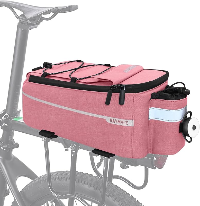 Bike Rear Rack Bag with Tail Light