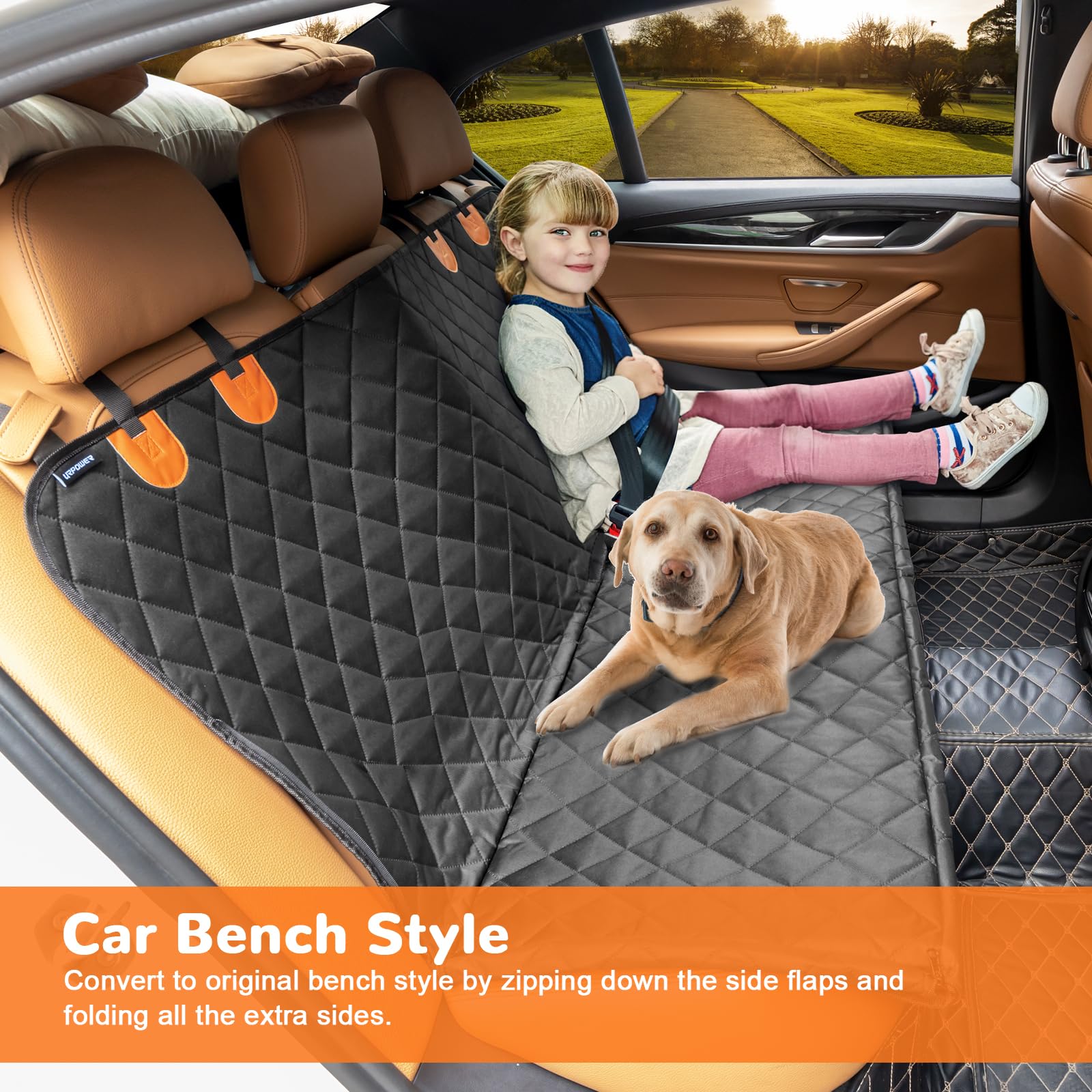 Dog Car Seat Cover for Back Seat