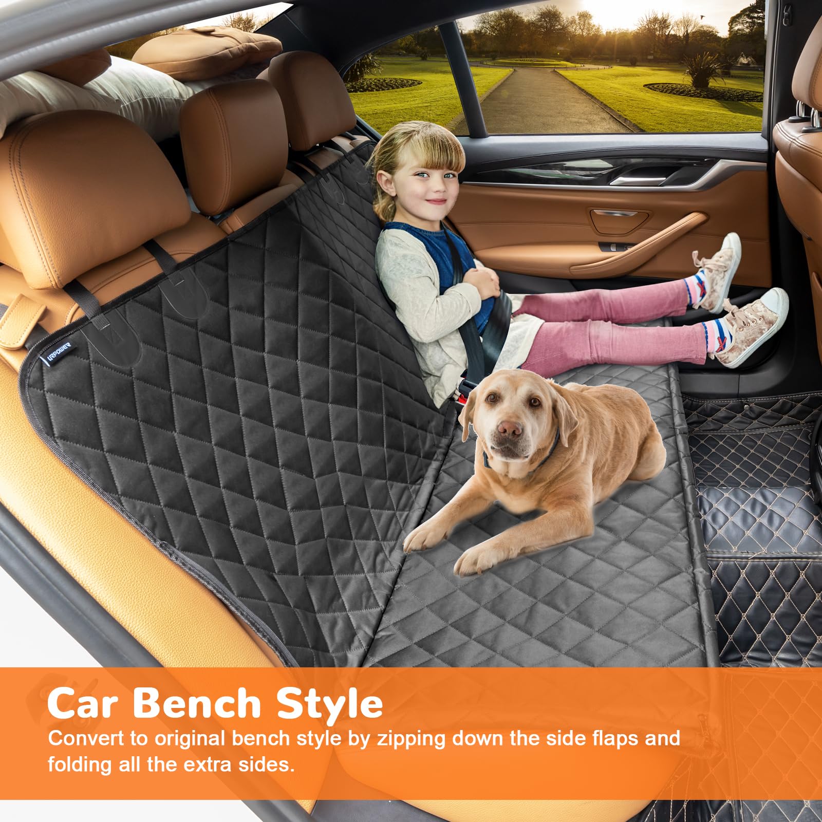 Dog Car Seat Cover for Back Seat