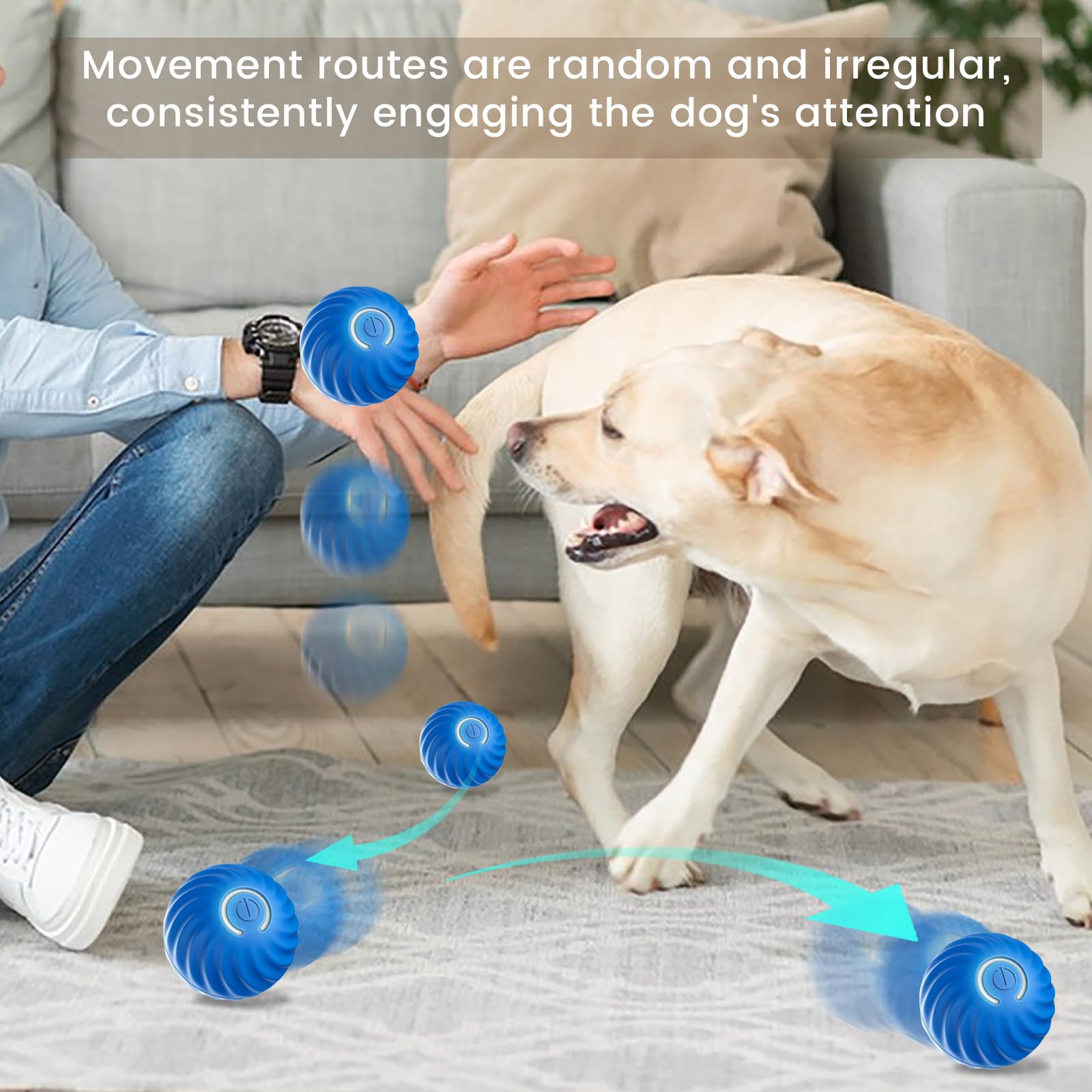 Automatic Rolling Ball Toy Interactive Dog Toys