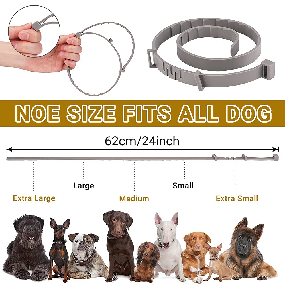 Pet Flea and Tick Treatment and Prevention Collars