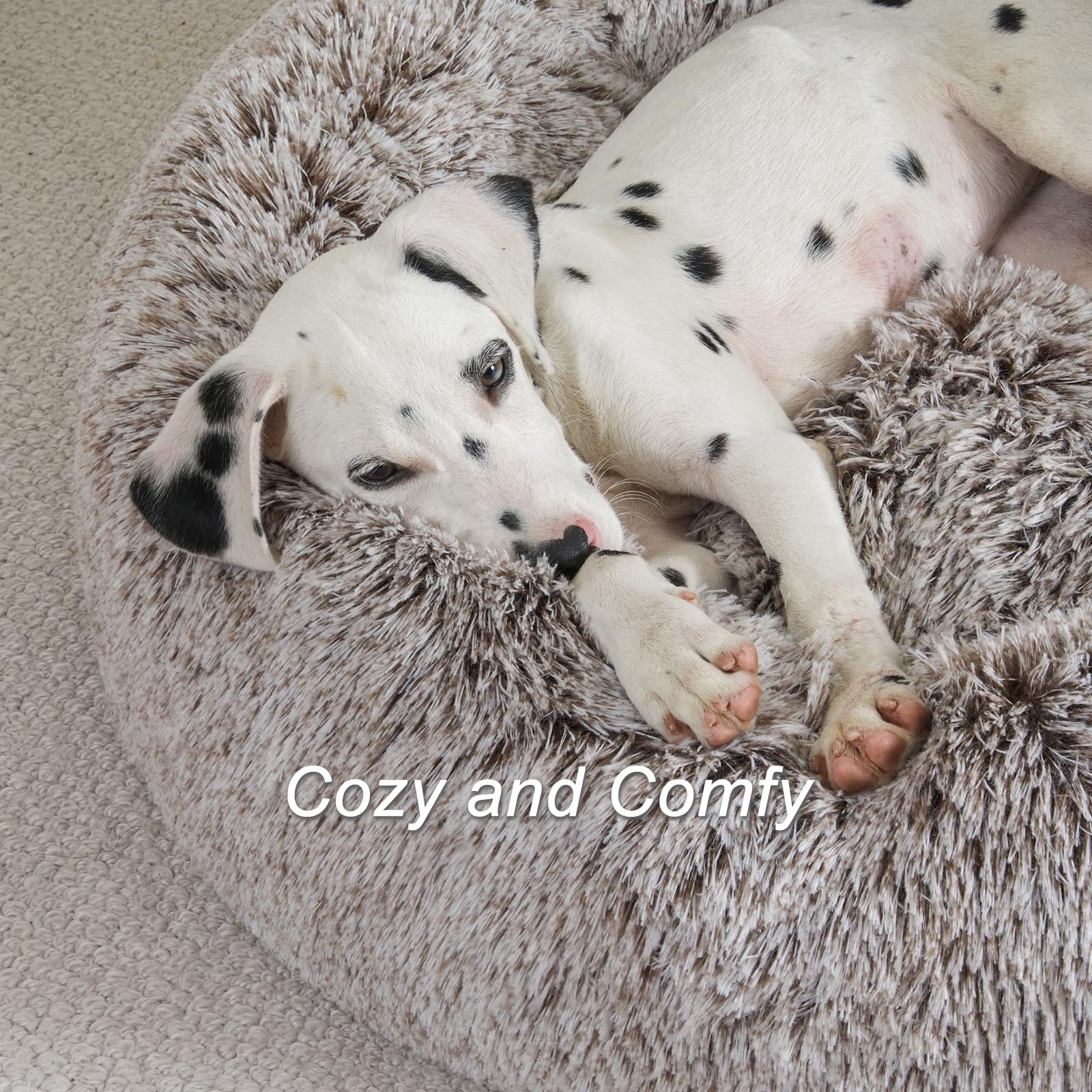 [Cozy | Plush] Soft Faux Fur Cozy Plush Paw-Shaped Pet Bed 