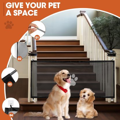 Secure Portable Pet Safety Gate For Doorways