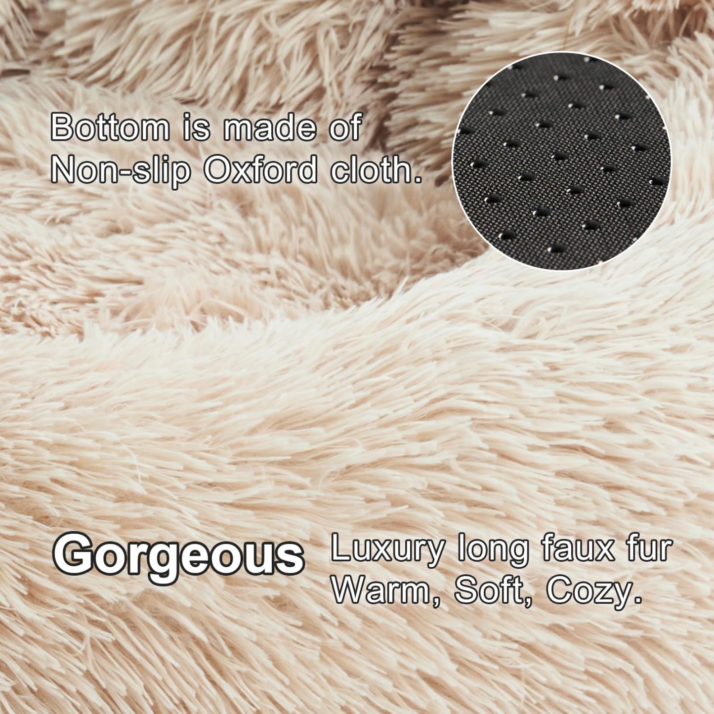 [Cozy | Plush] Soft Faux Fur Cozy Plush Paw-Shaped Pet Bed 