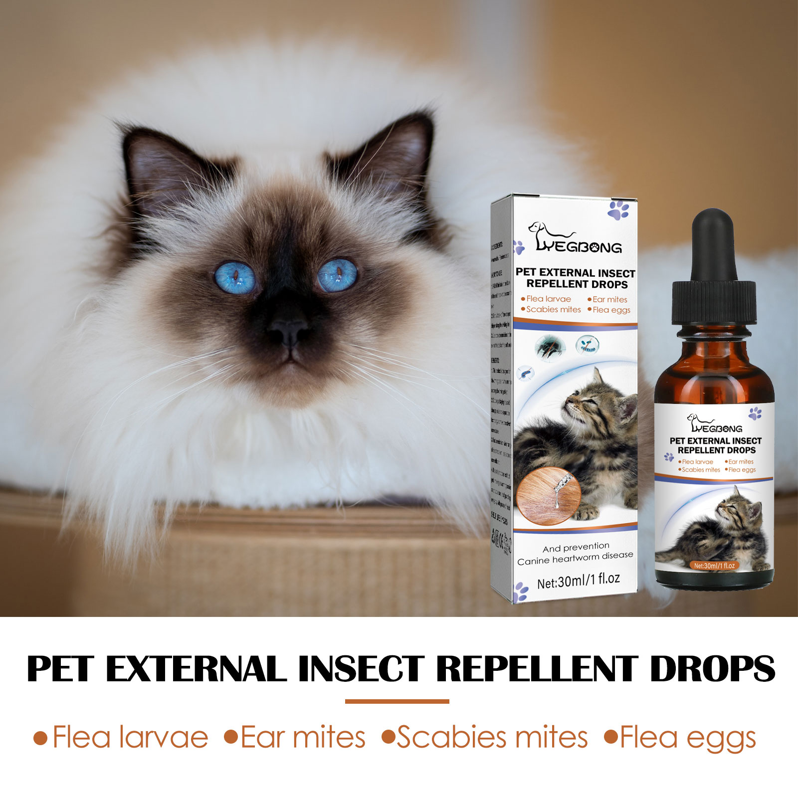 PET EXTERNAL INSECT REPELLENT DROPS