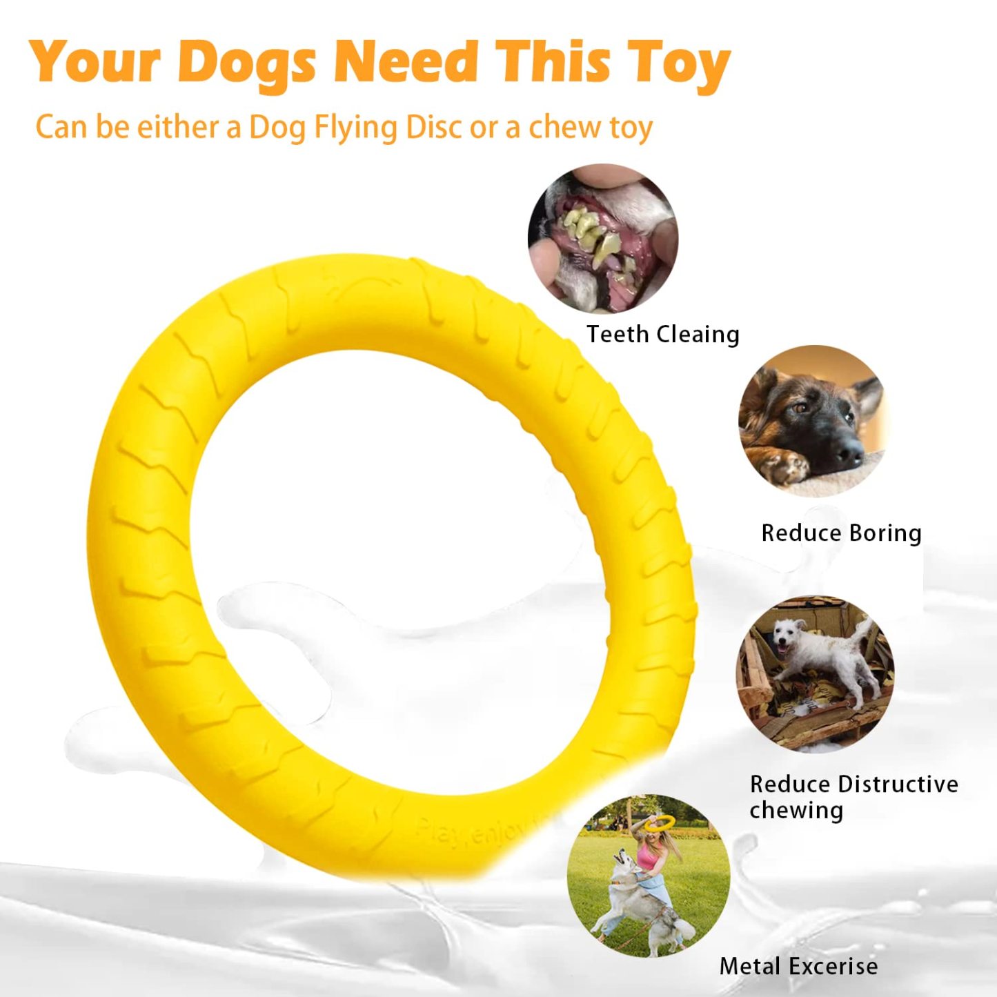 Dog Flying Disc Dog Training Toys/Dog Chew Toy