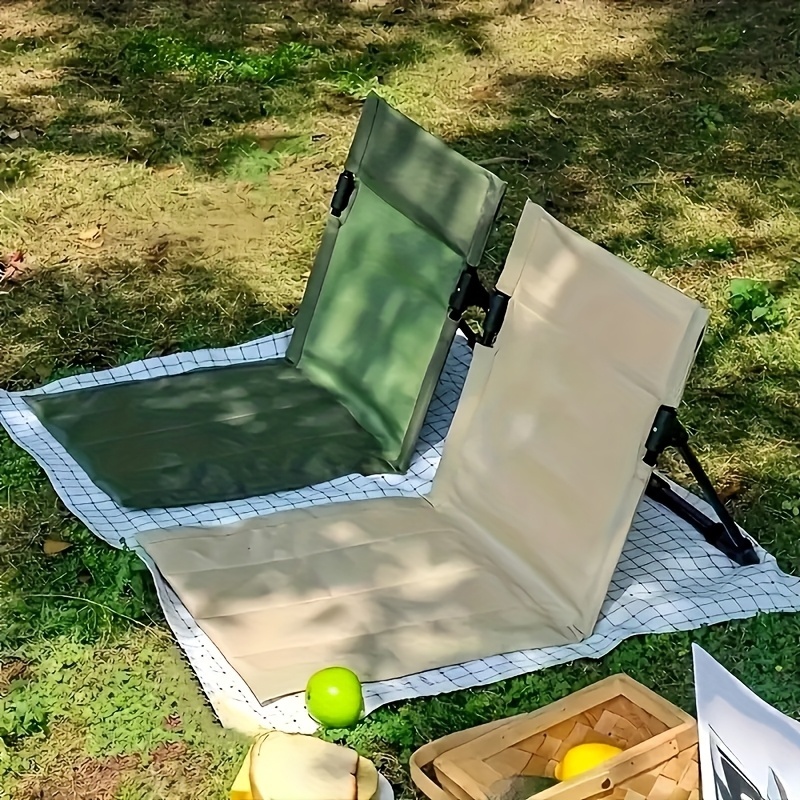 Outdoor Portable Light Aluminum Chair Camping Beach Folding Moon Chair Self