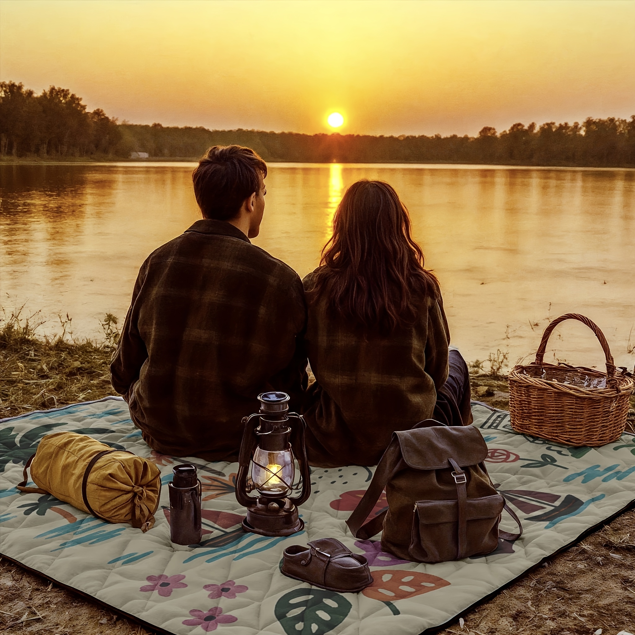 Large Soft Padded Foldable Picnic Blanket