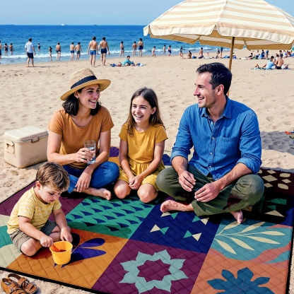 Large Soft Padded Foldable Picnic Blanket