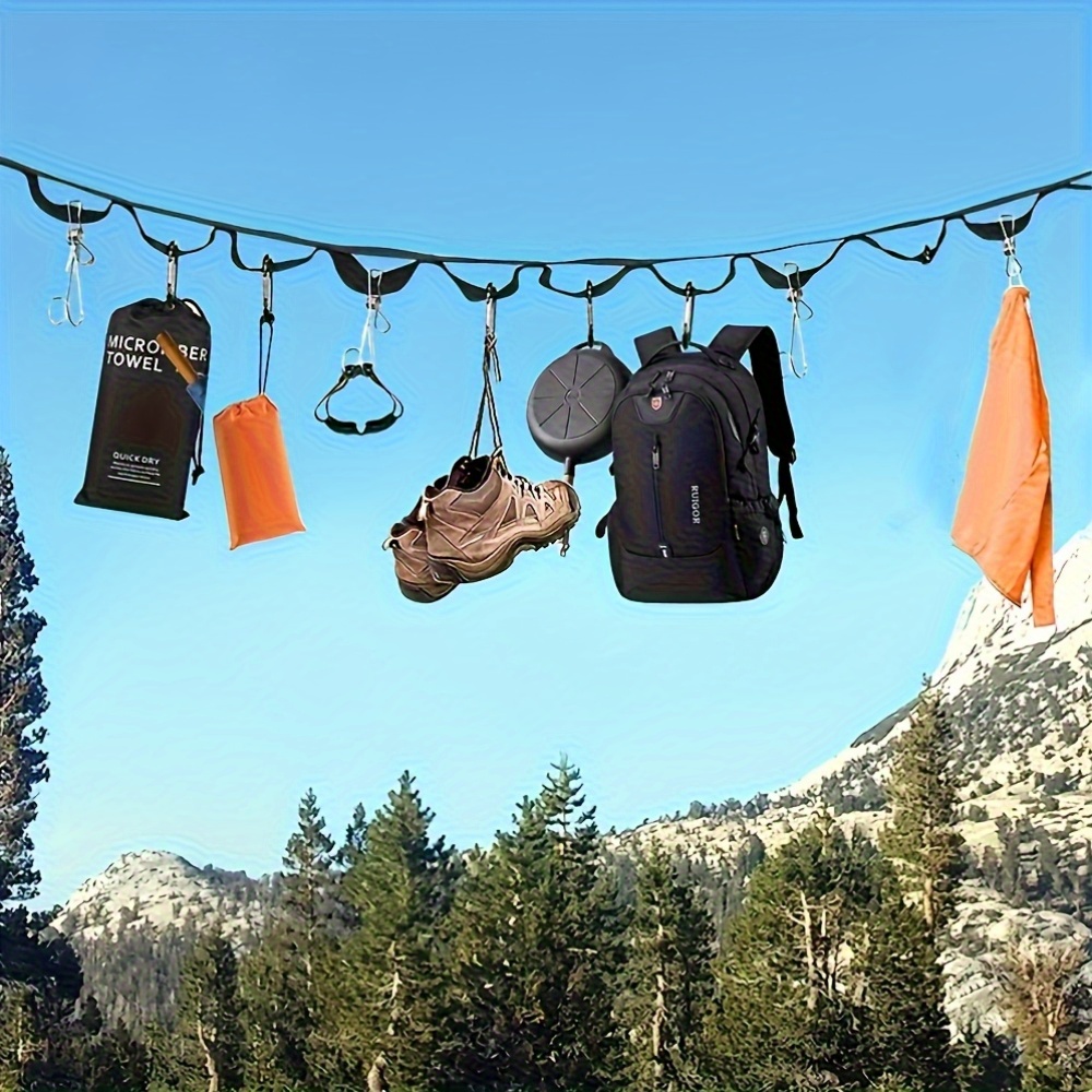 1 Set Canvas Storage Strap with 19pcs Buckles Strap|Durable Canvas Strap, Camping Accessorie