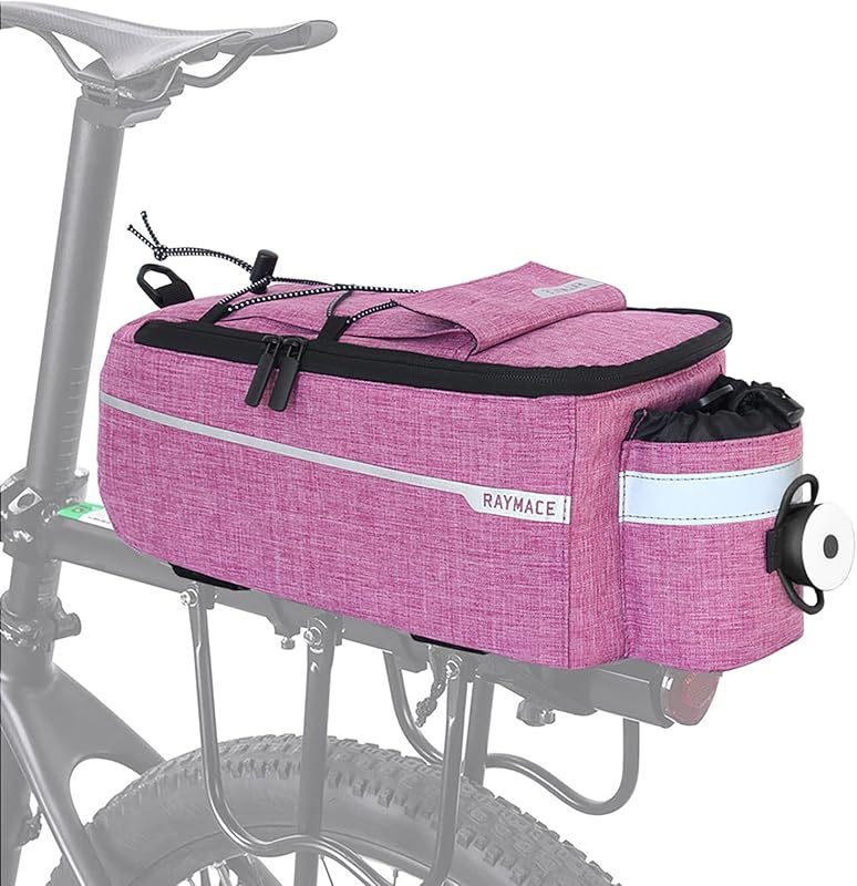 Bike Rear Rack Bag with Tail Light