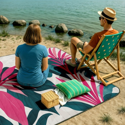 Large Soft Padded Foldable Picnic Blanket
