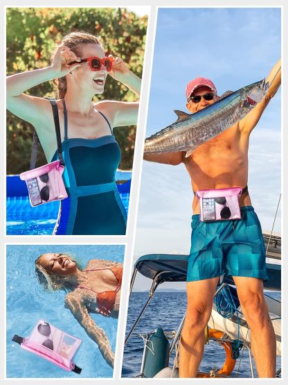 Waterproof Fanny Pack, Waterproof Pouch Dry Bag 2/3/4 Pack for Phone Passport Purse