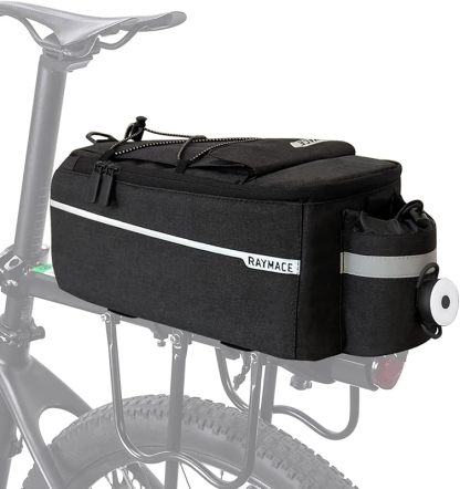 Bike Rear Rack Bag with Tail Light