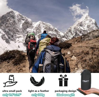 Frelaxy Sleeping Bag Liner, XL Travel Sheet & Camping Sheet for Backpacking, Hotel, Hostels & Traveling, Comfy & Easy Care, Full-Length Zipper/No Zipper