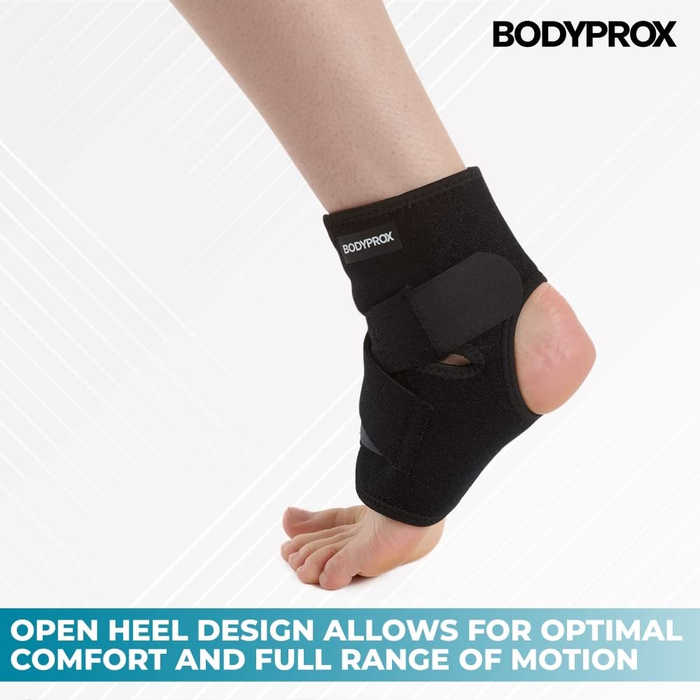 Ankle Support Brace, Breathable Neoprene Sleeve, Adjustable Wrap! (1 Pack)