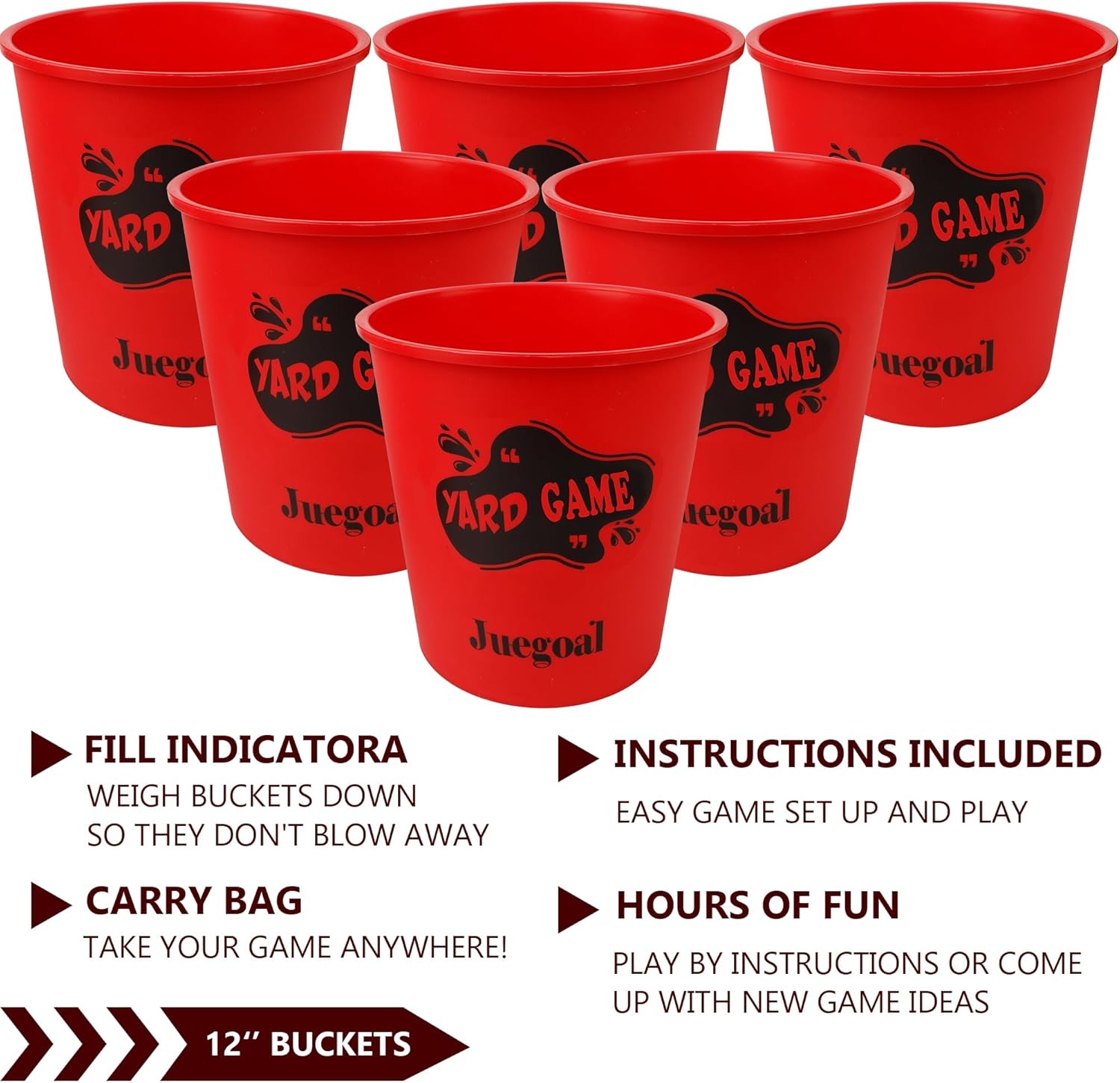 Outdoor Giant Yard Pong Game Set Outdoor Toss Game Throwing Game for Beach, Camping, Lawn and Backyard