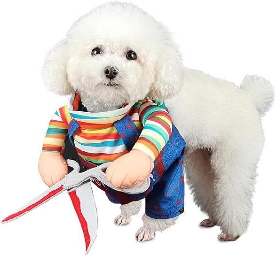 Pet Deadly Doll Dog Scissors Style Clothes for Small Large Extra Large Dogs Pets