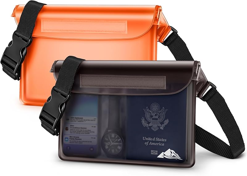Waterproof Fanny Pack, Waterproof Pouch Dry Bag 2/3/4 Pack for Phone Passport Purse
