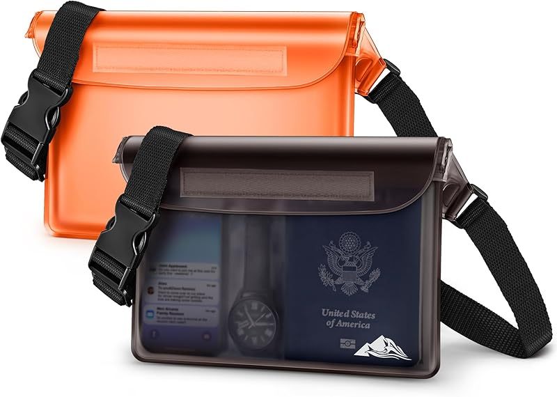 Waterproof Fanny Pack, Waterproof Pouch Dry Bag 2/3/4 Pack for Phone Passport Purse