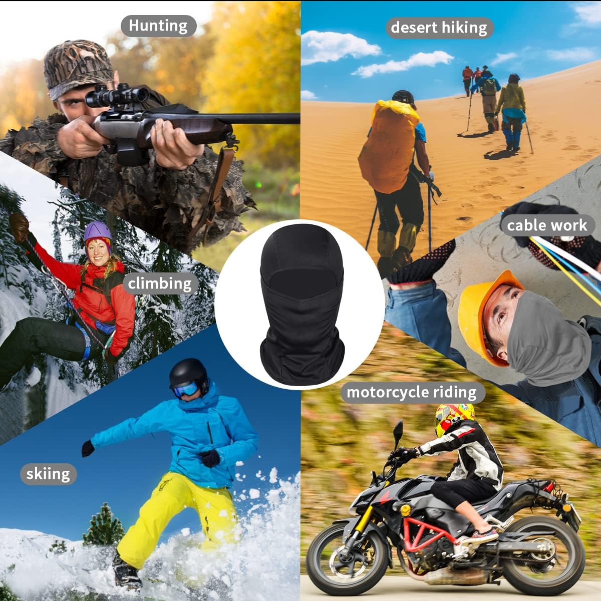 Ski Mask for Men Women, Balaclava Face Cover, Shiesty Mask UV Protector Lightweight