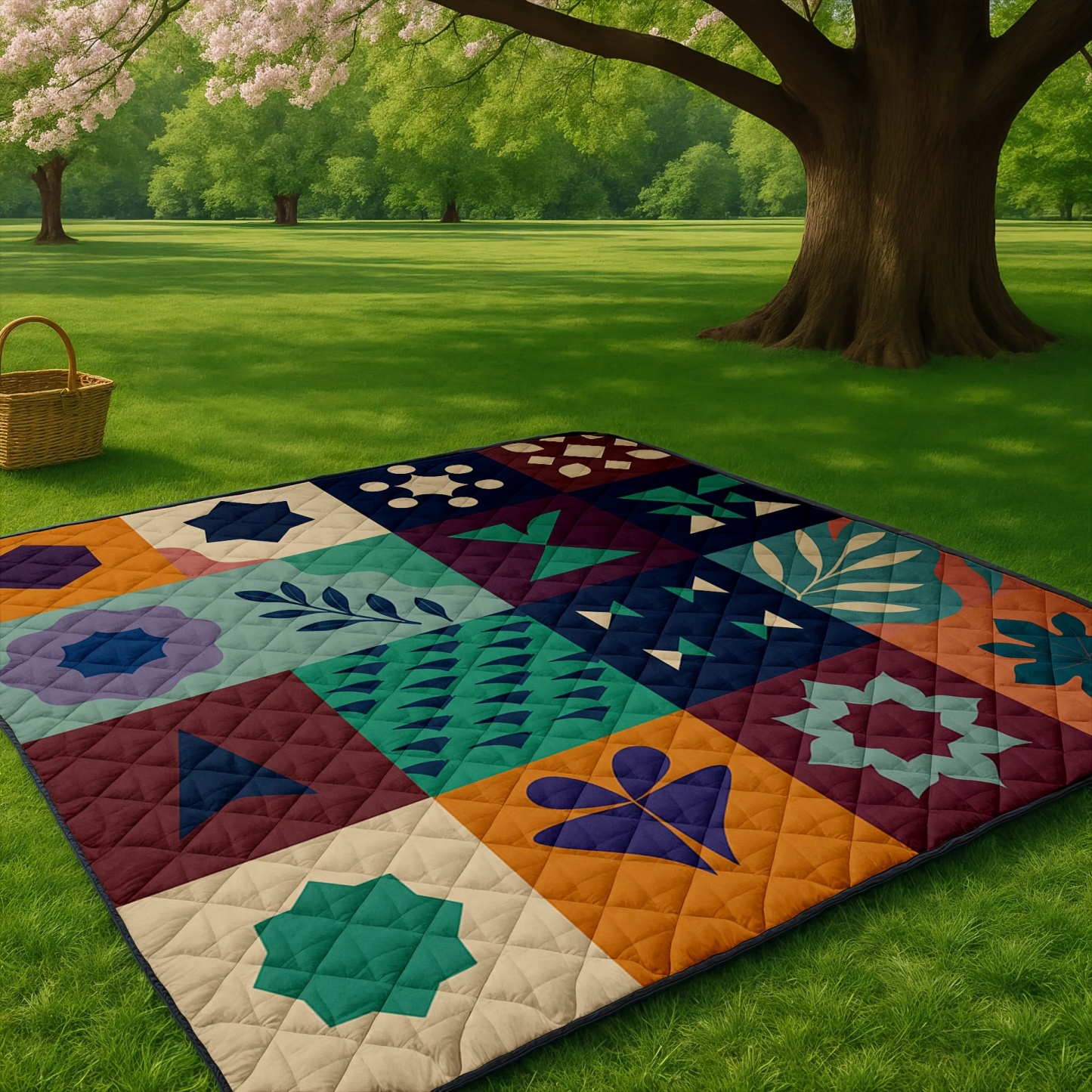 Large Soft Padded Foldable Picnic Blanket
