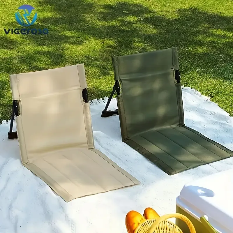 Outdoor Portable Light Aluminum Chair Camping Beach Folding Moon Chair Self