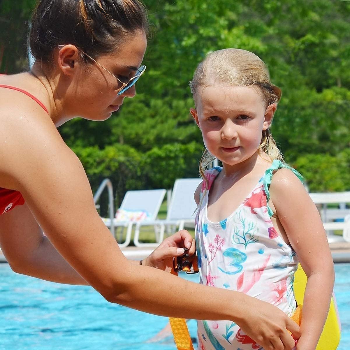 Swim Float Kids Back Belt: Pool Bubble Water Trainer Training Device 3-12 Year Old