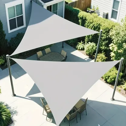 Sunshade Sail Light Gray Outdoor Canopy Sunshade