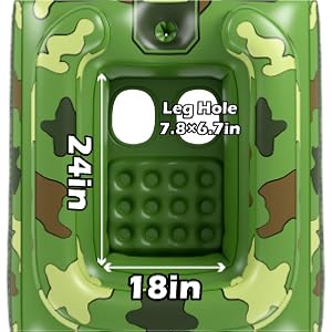 inflatable tank pool float with water cannon