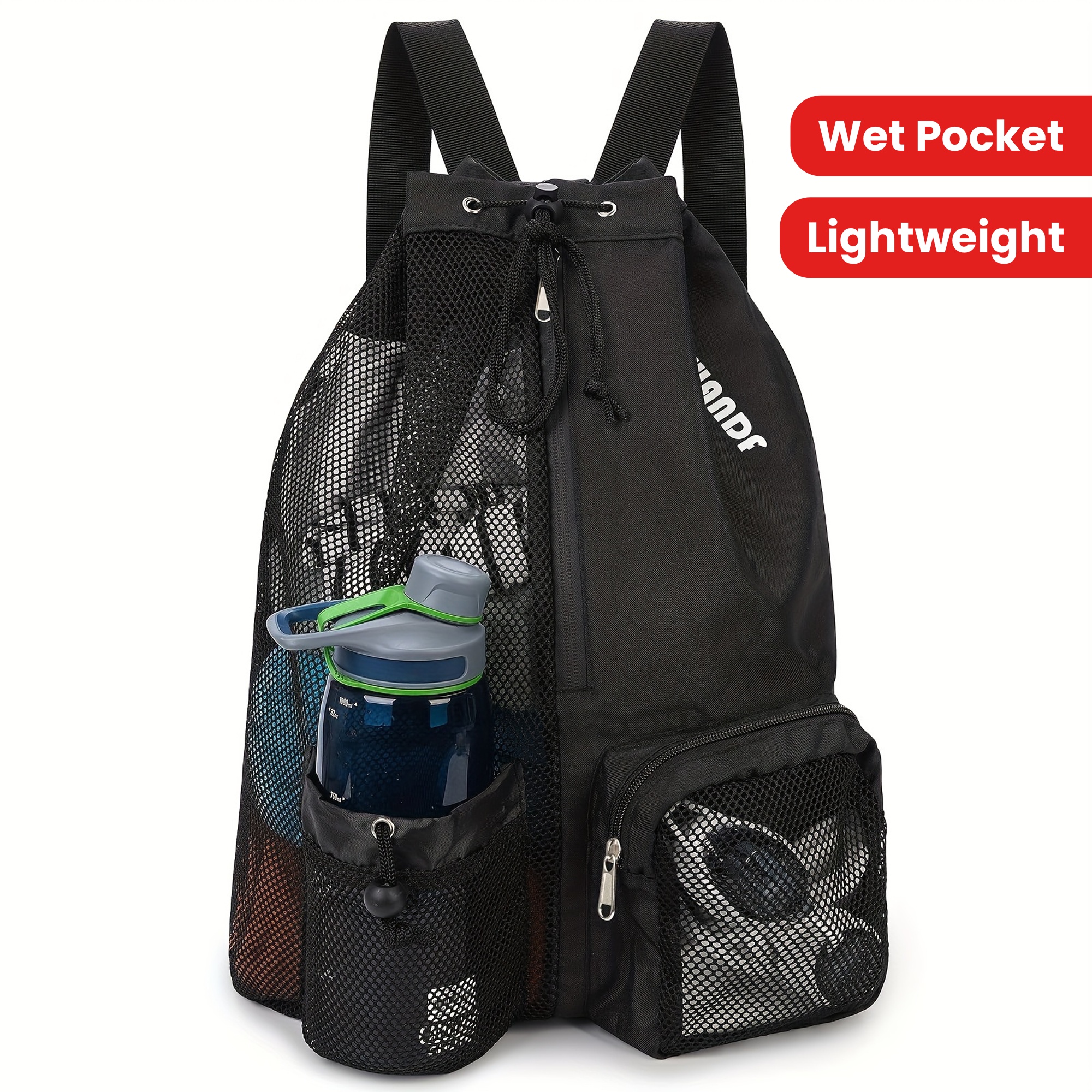 Quick-dry Swim Bag Mesh Drawstring Backpack Best Travel Backpack