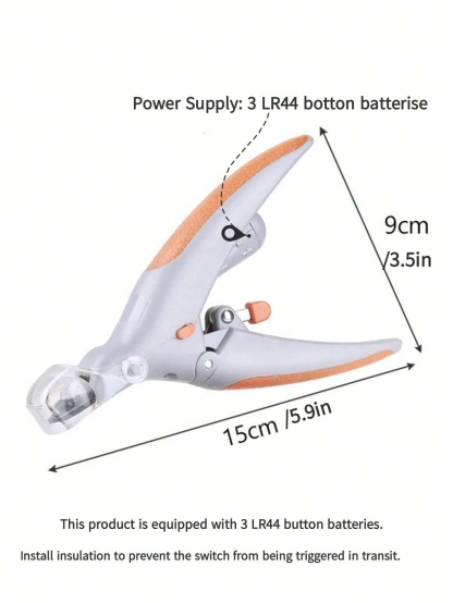 LED Light Equipped Pet Nail Clippers - Professional Grooming Tool For Cats & Dogs