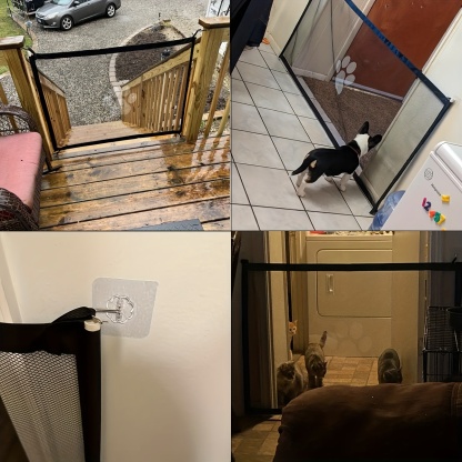 Secure Portable Pet Safety Gate For Doorways
