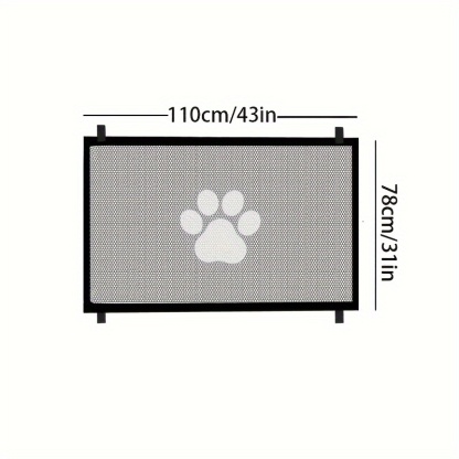 Secure Portable Pet Safety Gate For Doorways