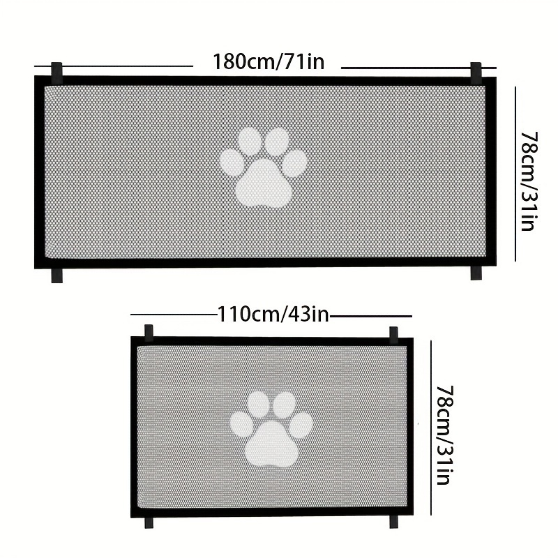 Secure Portable Pet Safety Gate For Doorways