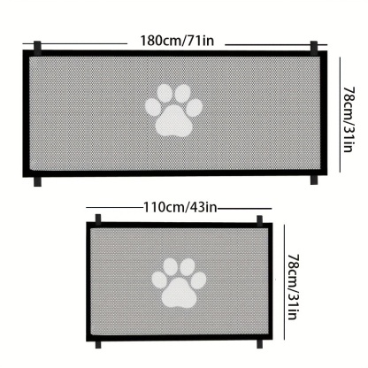 Secure Portable Pet Safety Gate For Doorways