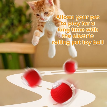 Smart Electric Cat Ball Toy with Rope