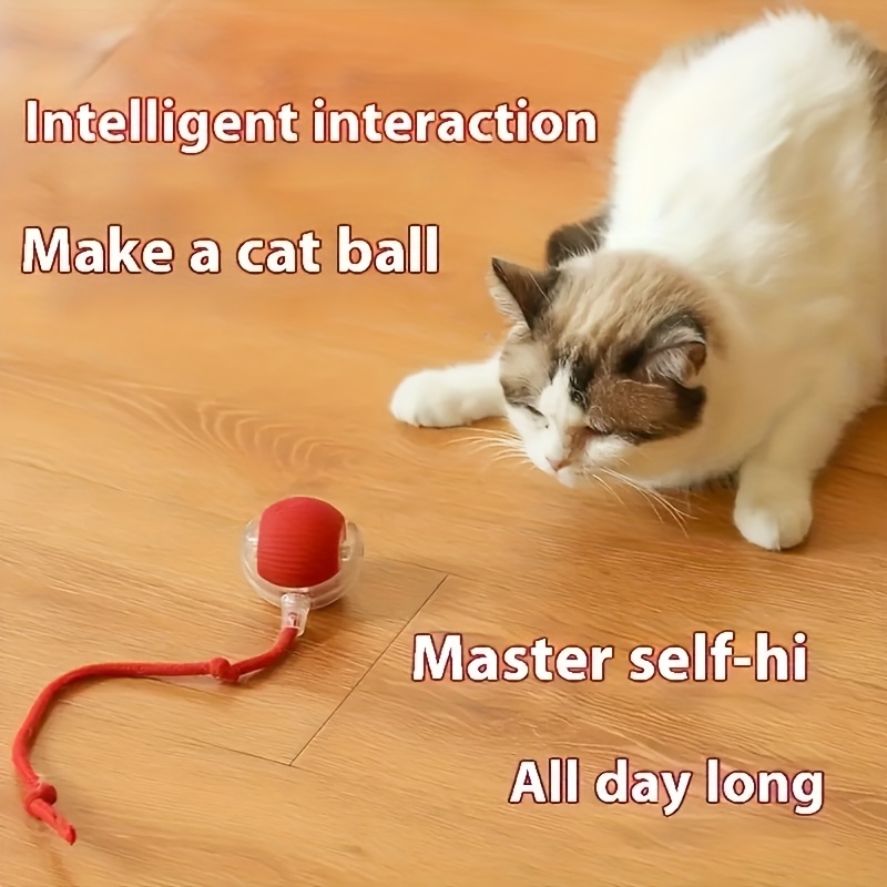 Smart Electric Cat Ball Toy with Rope