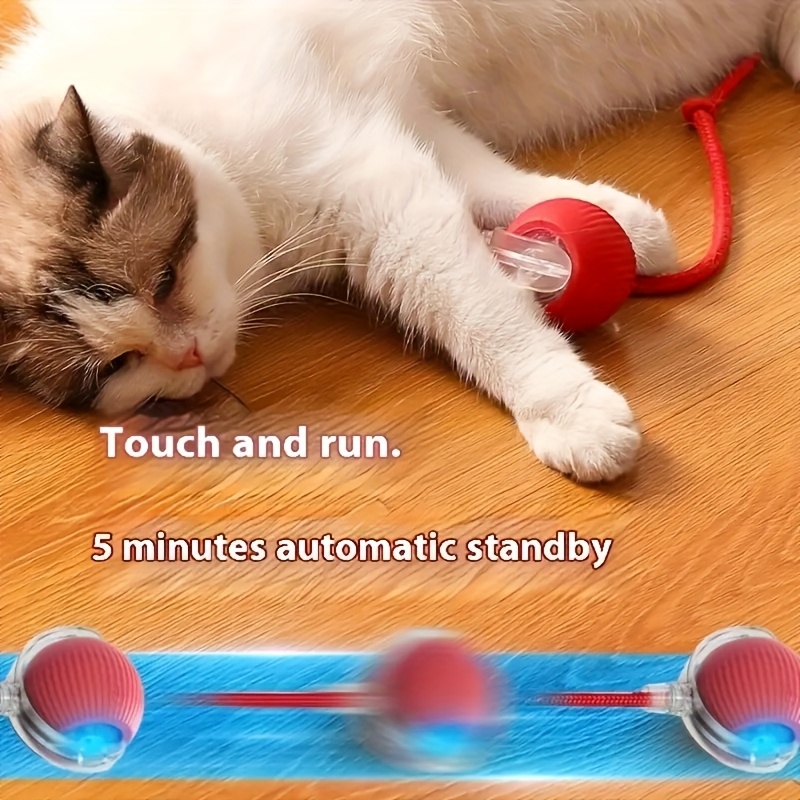 Smart Electric Cat Ball Toy with Rope