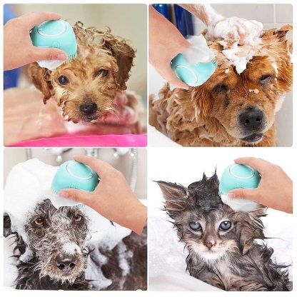 Pet Bath Brush Silicone Massage Bath Brush