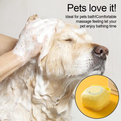 Pet Bath Brush Silicone Massage Bath Brush