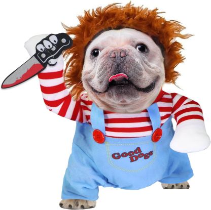 Pet Deadly Doll Dog Clothes for Small Large Extra Large Dogs Pets