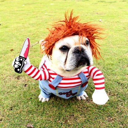 Pet Deadly Doll Dog Clothes for Small Large Extra Large Dogs Pets