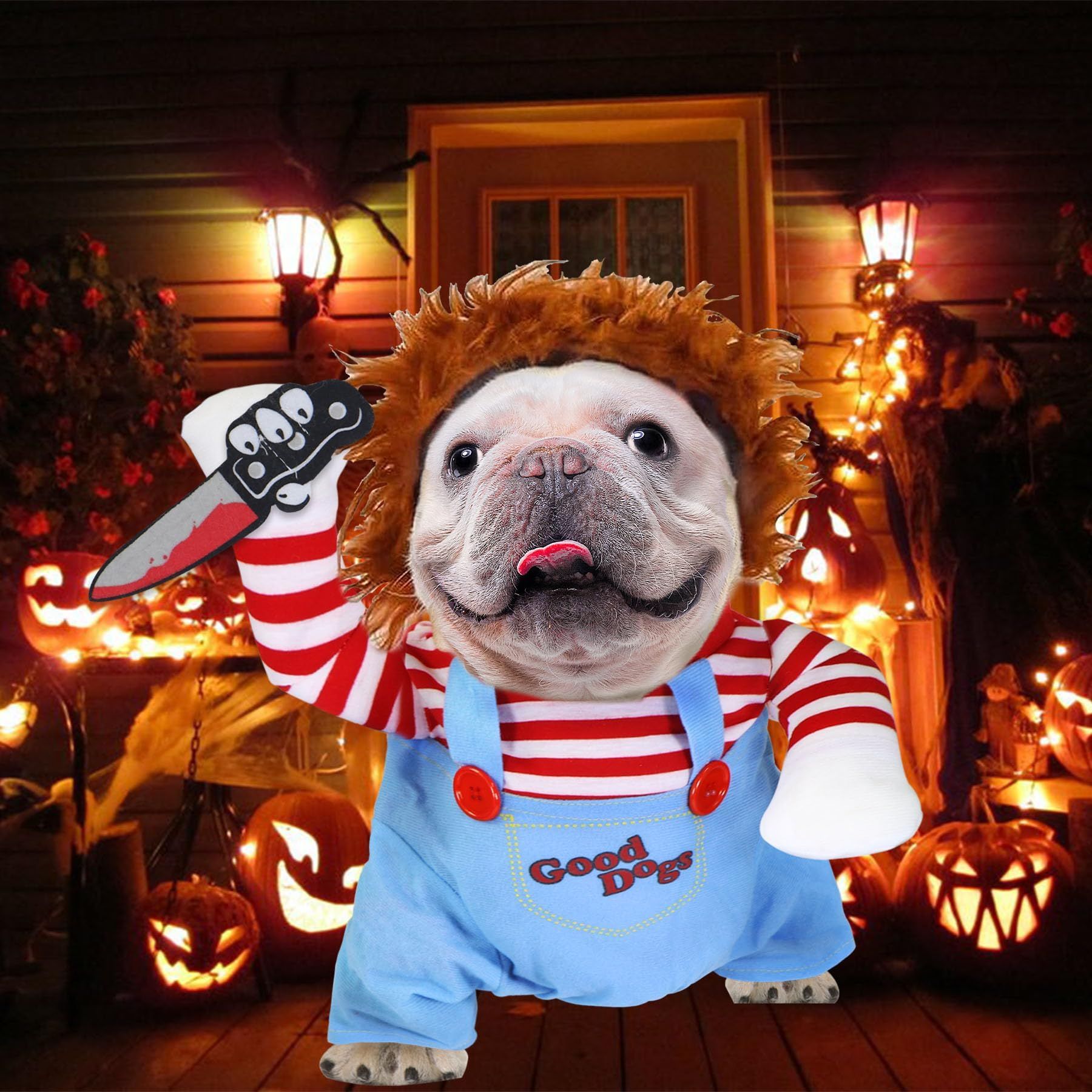 Pet Deadly Doll Dog Clothes for Small Large Extra Large Dogs Pets