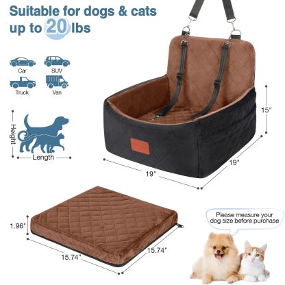 Dog Booster Car Seat - Comfortable Portable Ideal for Pet Travel