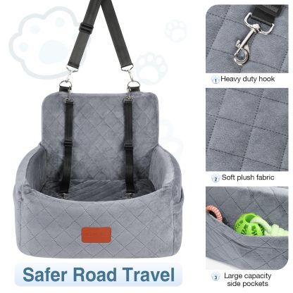 Dog Booster Car Seat - Comfortable Portable Ideal for Pet Travel