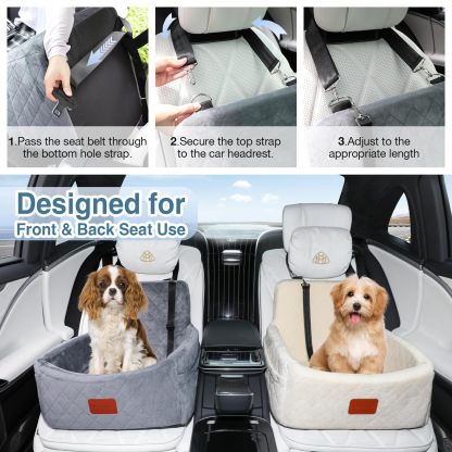 Dog Booster Car Seat - Comfortable Portable Ideal for Pet Travel