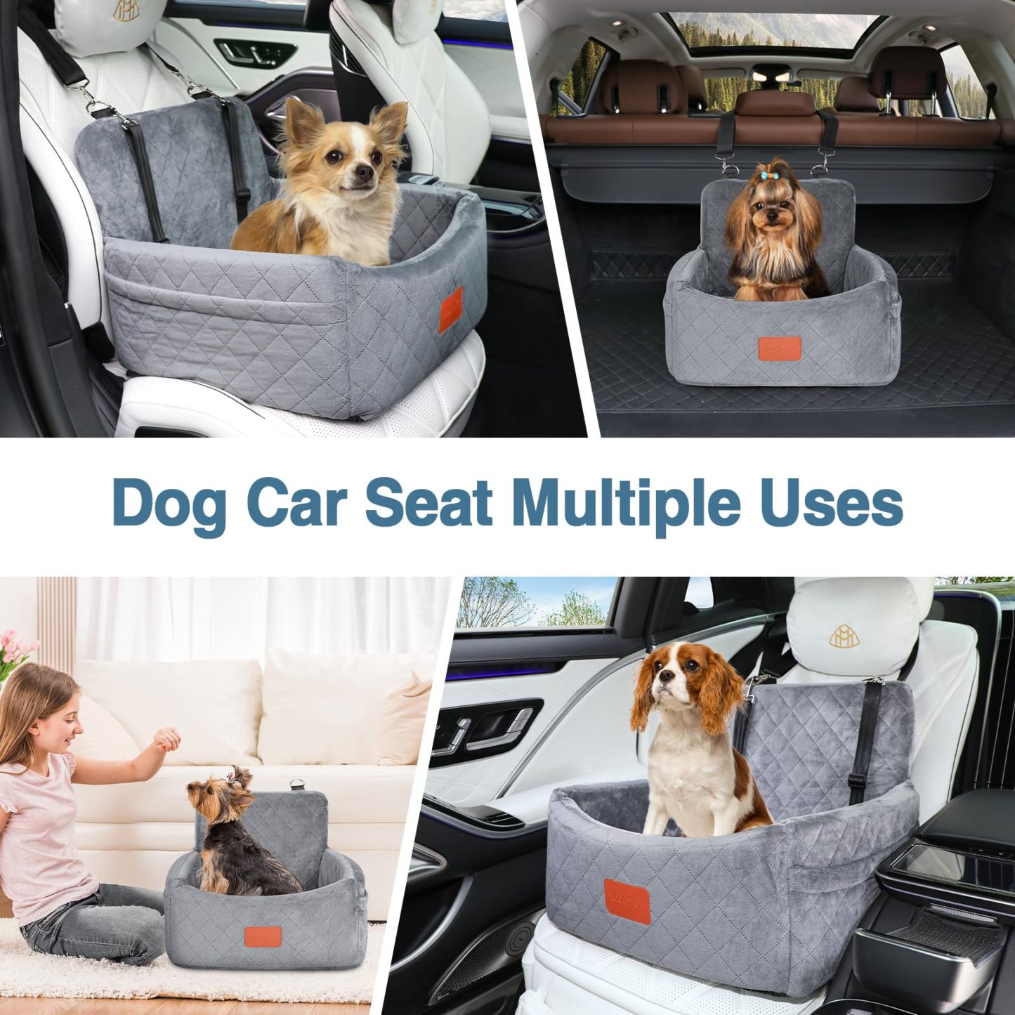Dog Booster Car Seat - Comfortable Portable Ideal for Pet Travel